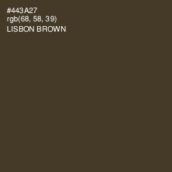 #443A27 - Lisbon Brown Color Image